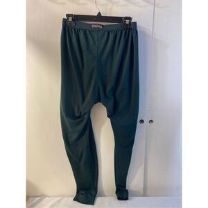 Patagonia Capilene base layer pants xl green Made in USA Vintage